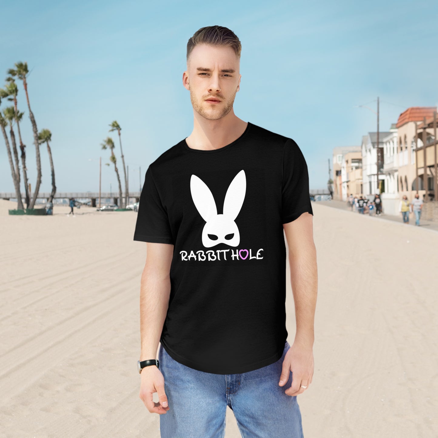 T-Shirt: Echo Strike - Rabbit Hole Curved Hem Tee
