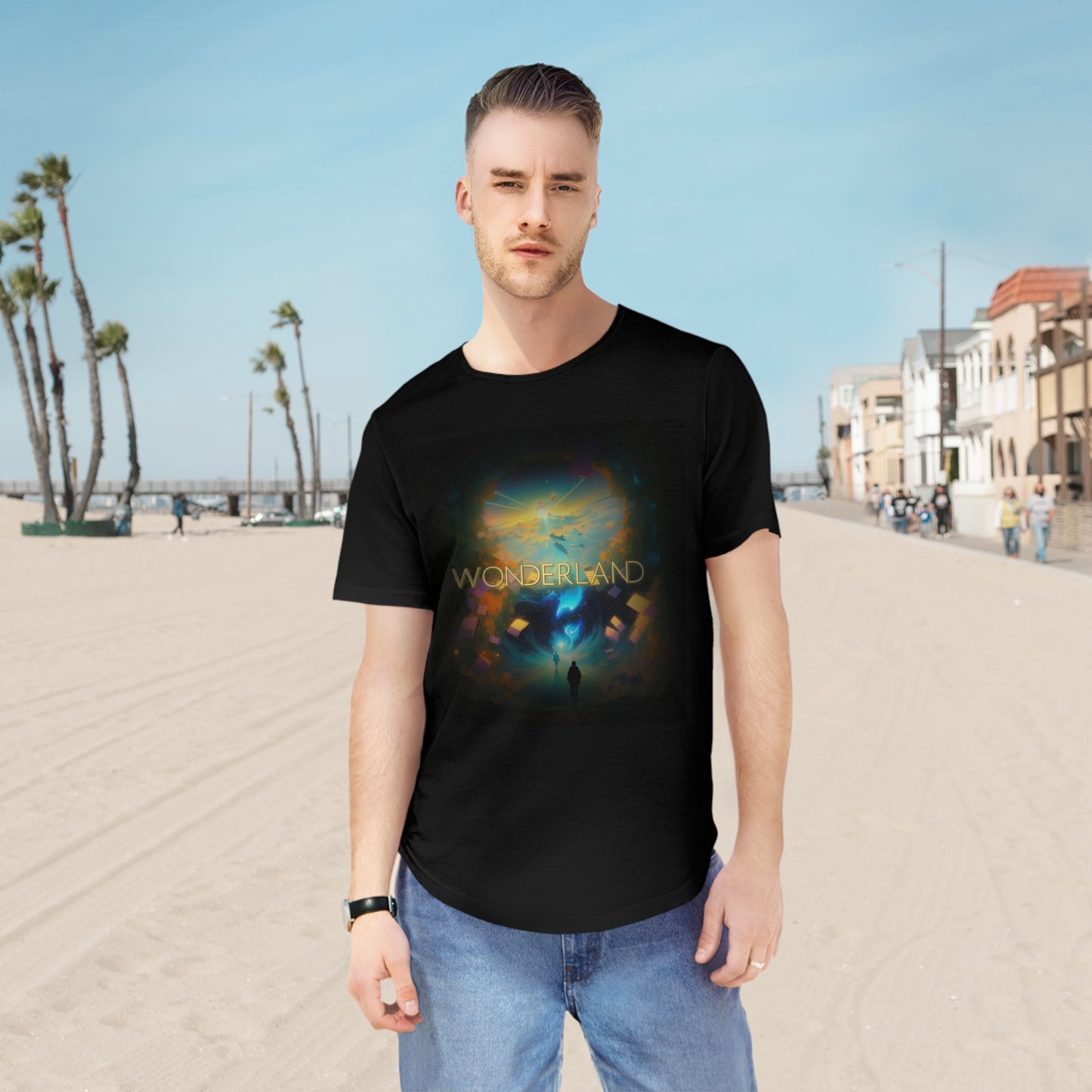 T-Shirt: Echo Strike - Wonderland Curved Hem Tee